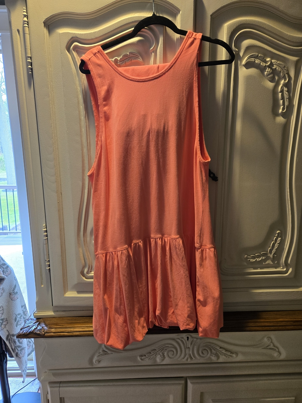 Free People athlesiure Coral Pink Active Tank Top And Shorts Set